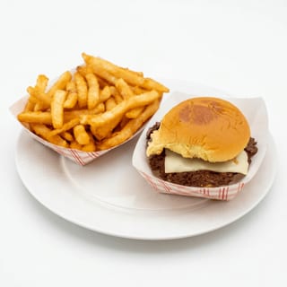 Smash Burger Single + Fries
