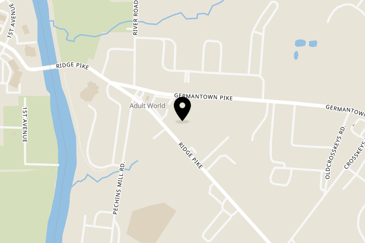Map showing the location of Cousin's Burger Collegeville on 3960 Germantown Pike in Collegeville
